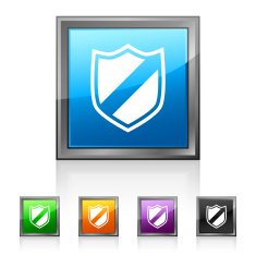 Shield icon on square buttons - SquaredSeries N2