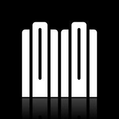Network Server icon on a black background - WhiteSeries
