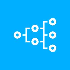 Flowchart icon on a blue background - SmoothSeries N3