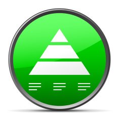 Pyramid icon on a round button - SlenderSeries N3