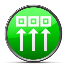 Logistics icon on a round button - SlenderSeries