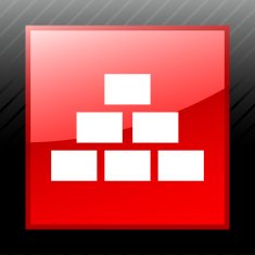 Pyramid icon on a square button - SleekSeries N5