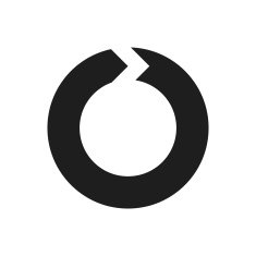 Chevron Chart icon on a white background - SingleSeries