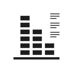 Bar Graph icon on a white background - SingleSeries N49