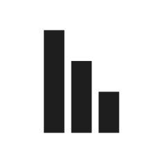 Bar Graph icon on a white background - SingleSeries N50