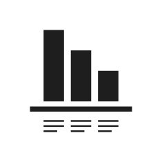Bar Graph icon on a white background - SingleSeries N51