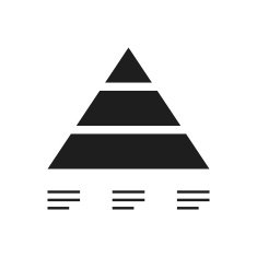 Pyramid icon on a white background - SingleSeries N2