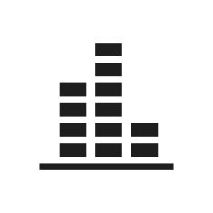 Bar Graph icon on a white background - SingleSeries N52