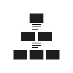 Pyramid icon on a white background - SingleSeries N3