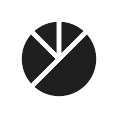 Pie Chart icon on a white background - SingleSeries