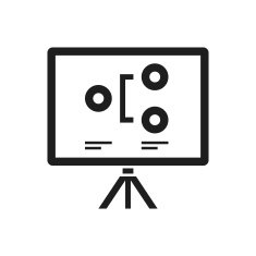 Projection Screen icon on a white background - SingleSeries