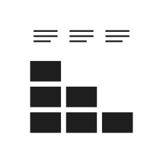 Bar Graph icon on a white background - SingleSeries N55