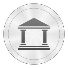 Bank icon on a round button - SharpSeries N6
