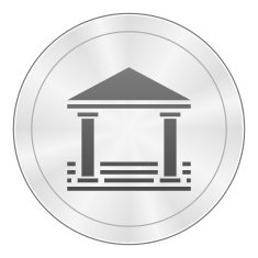 Bank icon on a round button - SharpSeries N9