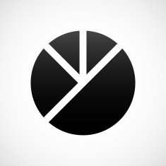 Pie Chart icon on a white background - ShadeSeries