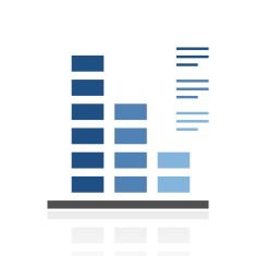 Bar Graph icon on a white background - RoyalSeries N48