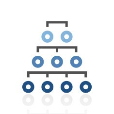 Organization Chart icon on a white background - RoyalSeries