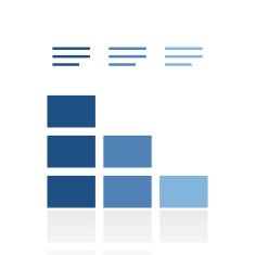 Bar Graph icon on a white background - RoyalSeries N54