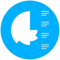 Coxcomb Chart icon on a round button - RoundSeries