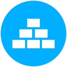 Pyramid icon on a round button - RoundSeries N5