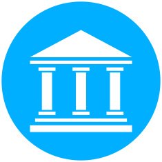 Bank icon on a round button - RoundSeries N7