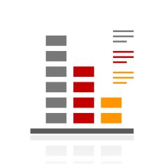 Bar Graph icon on a white background - ProSeries N46