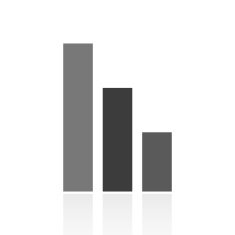Bar Graph icon on a white background - PrimeSeries N49