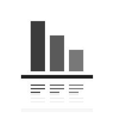 Bar Graph icon on a white background - PrimeSeries N50