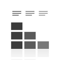 Bar Graph icon on a white background - PrimeSeries N54