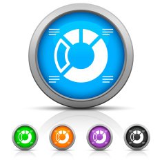 Donut Chart icon on round buttons - GlossSeries N2
