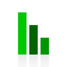 Bar Graph icon on a white background - FreshSeries N47