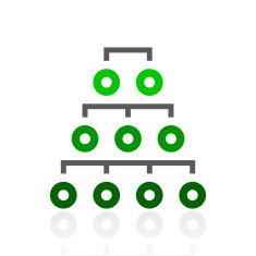 Organization Chart icon on a white background - FreshSeries
