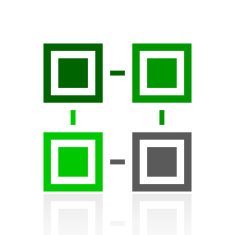 Flowchart icon on a white background - FreshSeries N2