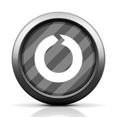 Chevron Chart icon on a round button - EliteSeries