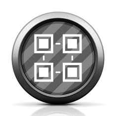 Flowchart icon on a round button - EliteSeries N2