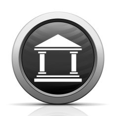 Bank icon on a round button - ElectSeries N6