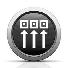Logistics icon on a round button - ElectSeries
