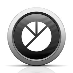 Pie Chart icon on a round button - ElectSeries
