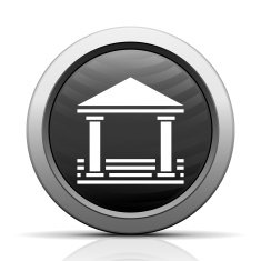 Bank icon on a round button - ElectSeries N9