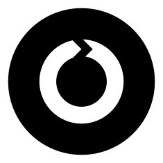 Chevron Chart icon on a round button - DimSeries