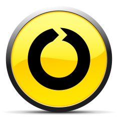 Chevron Chart icon on a round button - CurveSeries