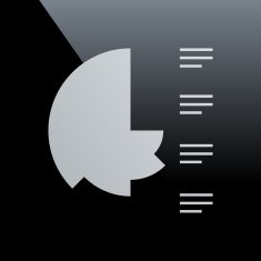 Coxcomb Chart icon on a black background - CoreSeries