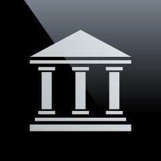 Bank icon on a black background - CoreSeries N8