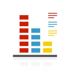 Bar Graph icon on a white background - ColorSeries N29