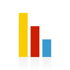 Bar Graph icon on a white background - ColorSeries N30