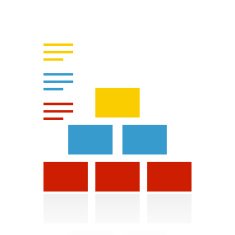 Pyramid icon on a white background - ColorSeries N2