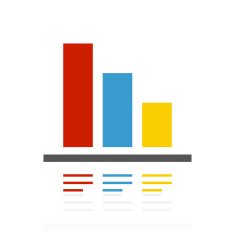 Bar Graph icon on a white background - ColorSeries N31