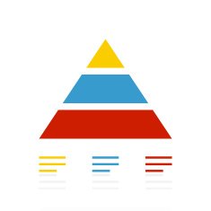 Pyramid icon on a white background - ColorSeries N3
