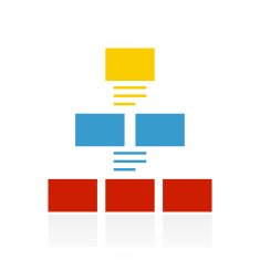 Pyramid icon on a white background - ColorSeries N4