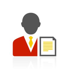 Businessman icon on a white background - ColorSeries N12